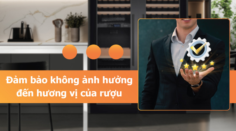 Khử mùi hiệu quả tủ rượu Bosch